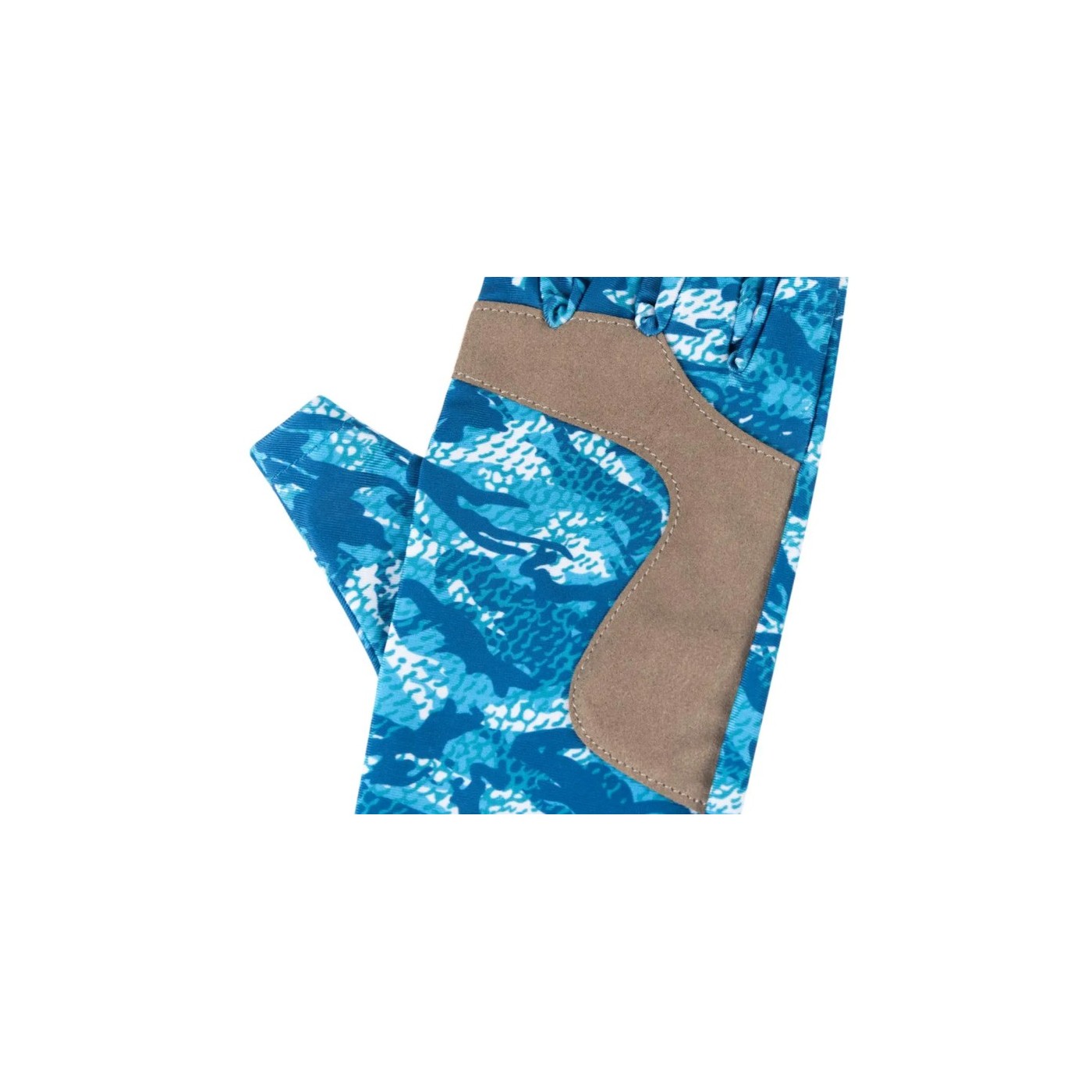 Rękawice Favorite Solar Fishing Gloves 5 Cut UPF50+ - White/Blue