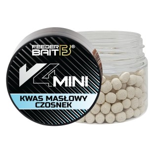 Wafters Feeder Bait V4 Mini 4mm - Kwas masłowy & Czosnek (25ml)