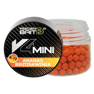 Wafters Feeder Bait V4 Mini 4mm - R-72 Ananas & Brzoskwinia (25ml)