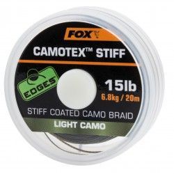 Plecionka przyponowa Fox Edges Camotex Stiff 15lb/20m zielona