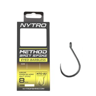 Przypon Nytro NTO-B2 Barbless Method Bait Spike Ready Tied Rigs 10cm (8szt.)
