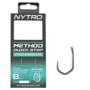 Przypon Nytro NTO-B3 Barbless Method Quick-Stop Ready Tied Rigs 10cm (8szt.)