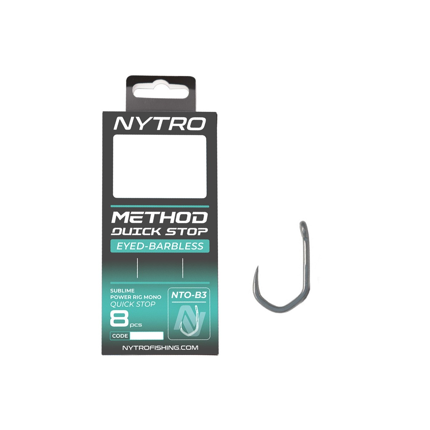 Przypon Nytro NTO-B3 Barbless Method Quick-Stop Ready Tied Rigs 10cm (8szt.)