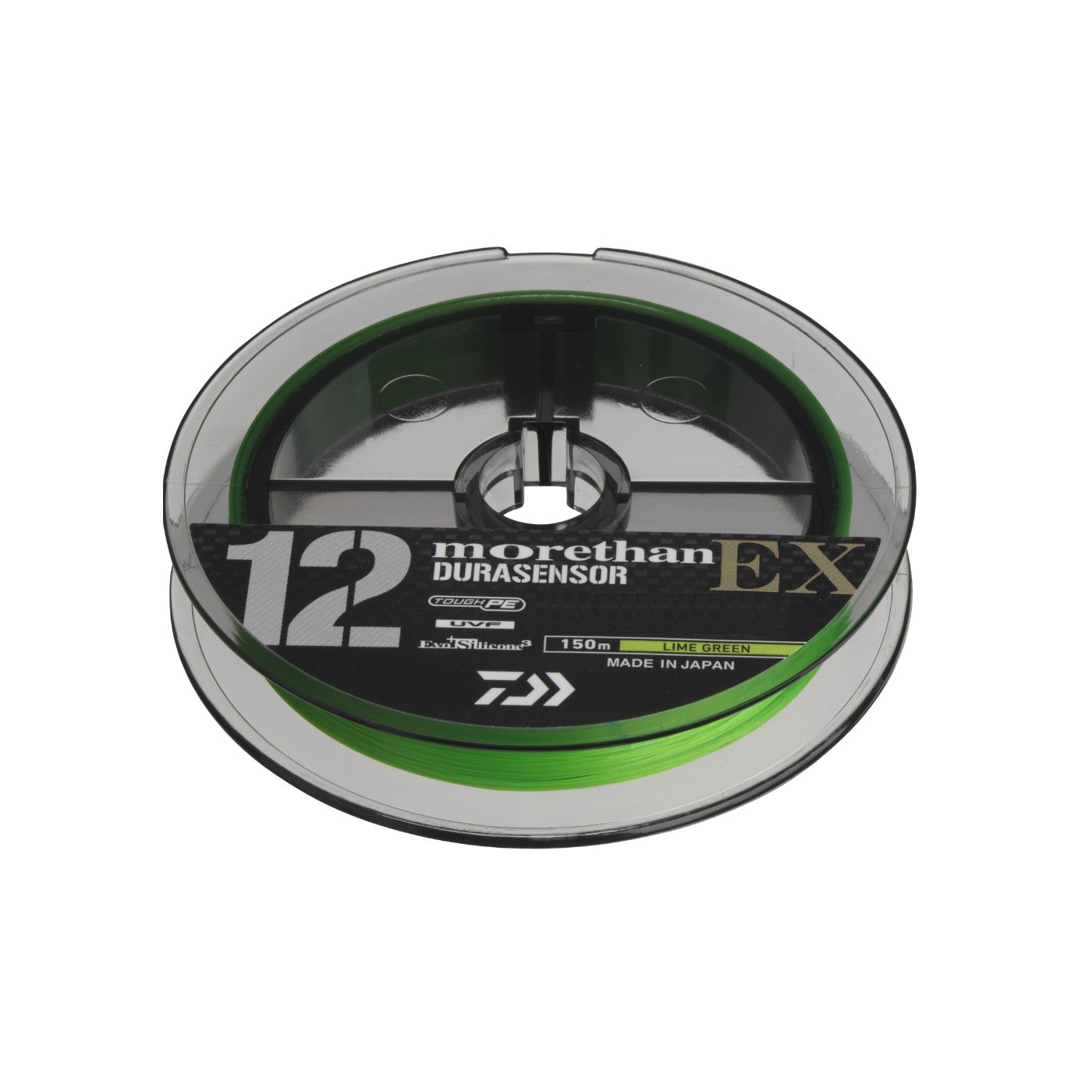 Plecionka Daiwa UVF Morethan Durasensor x12EX+Si3 150m, Lime Green
