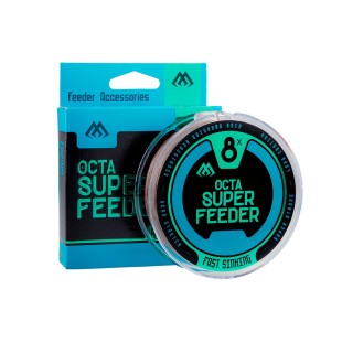 Plecionka Mikado Octa Super Feeder 8x, brązowy