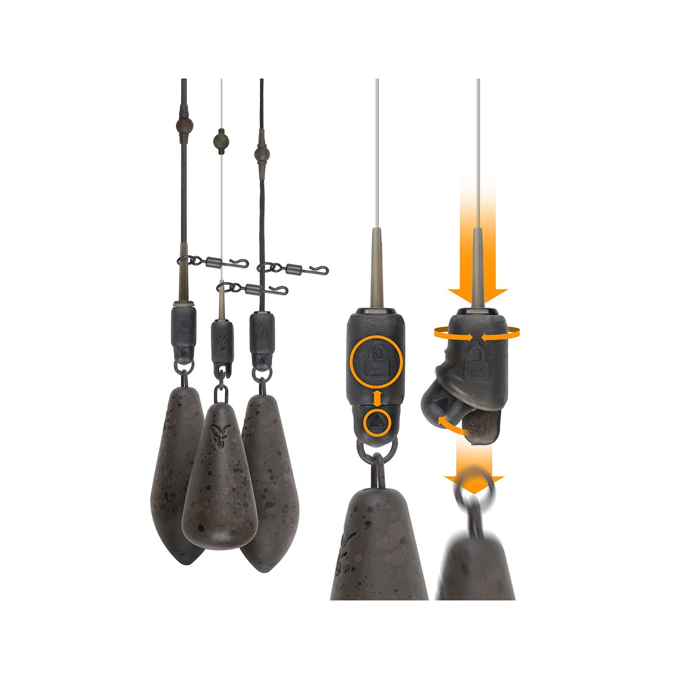 Zestaw Fox Edges Heli-Clip Naturals (3szt.)