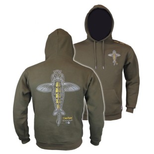 Bluza Vass Carp Rising Hoodie Khaki Green