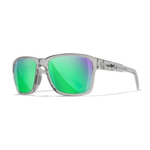 Okulary Wiley X Trek Captivate Polarized Green Mirror/Gloss Crystal Light Grey Frame