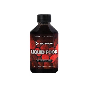 Liquid BaitNow Method Feeder Liquid Food - BloodWorm & Chilli (250ml)