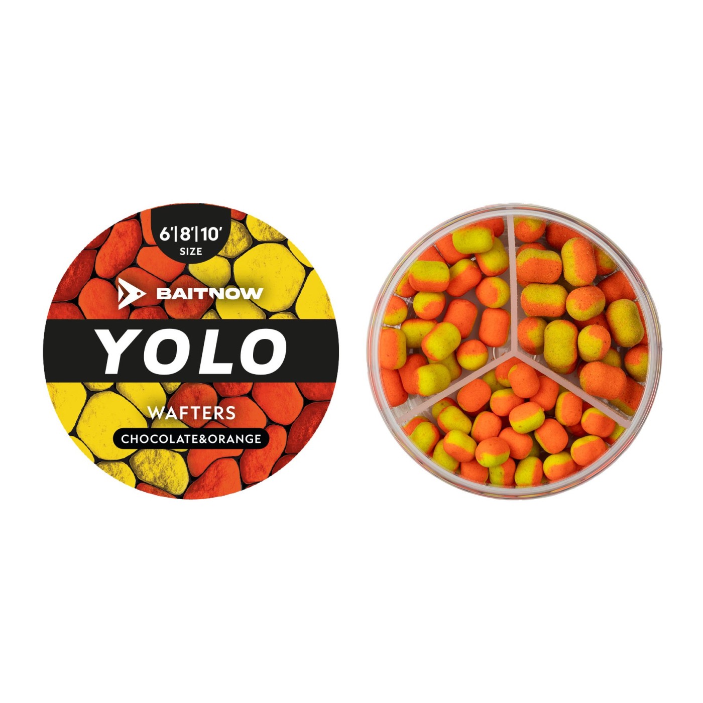 Wafters BaitNow Method Feeder Yolo 6/8/10mm - Chocolate & Orange (24g)