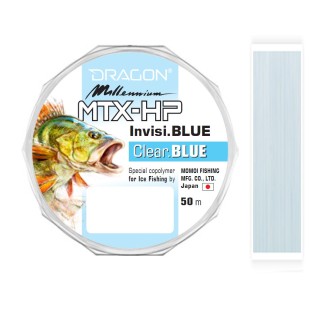 Żyłka Dragon Millennium MTX-HP Invisi Blue 50m, Clear Blue
