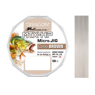 Żyłka Dragon Millennium MTX-HP Micro Jig 50m, Camo/Brown