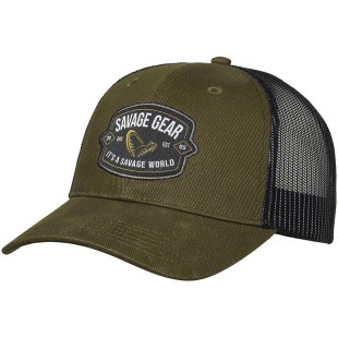 Czapka z daszkiem Savage Gear Badge Trucker Cap Green