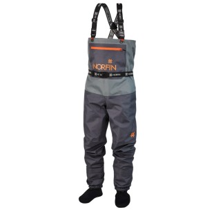 Spodniobuty Norfin Waders Pilot Stockingfoot Gray