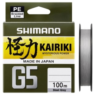 Plecionka Shimano Kairiki G5 150m, Steel Gray