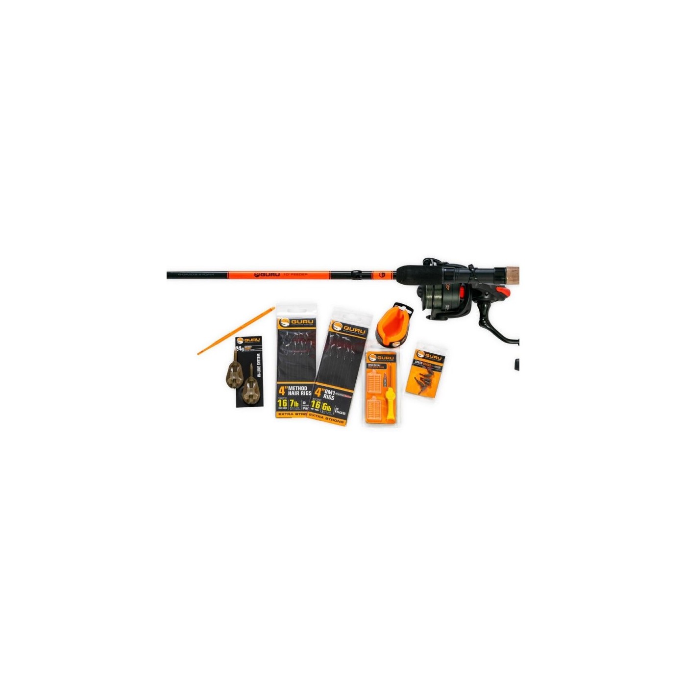 Zestaw wędka + kołowrotek + akcesoria Guru 10' Feeder Rod & Reel Combo - 3,00m do 40g, 4000