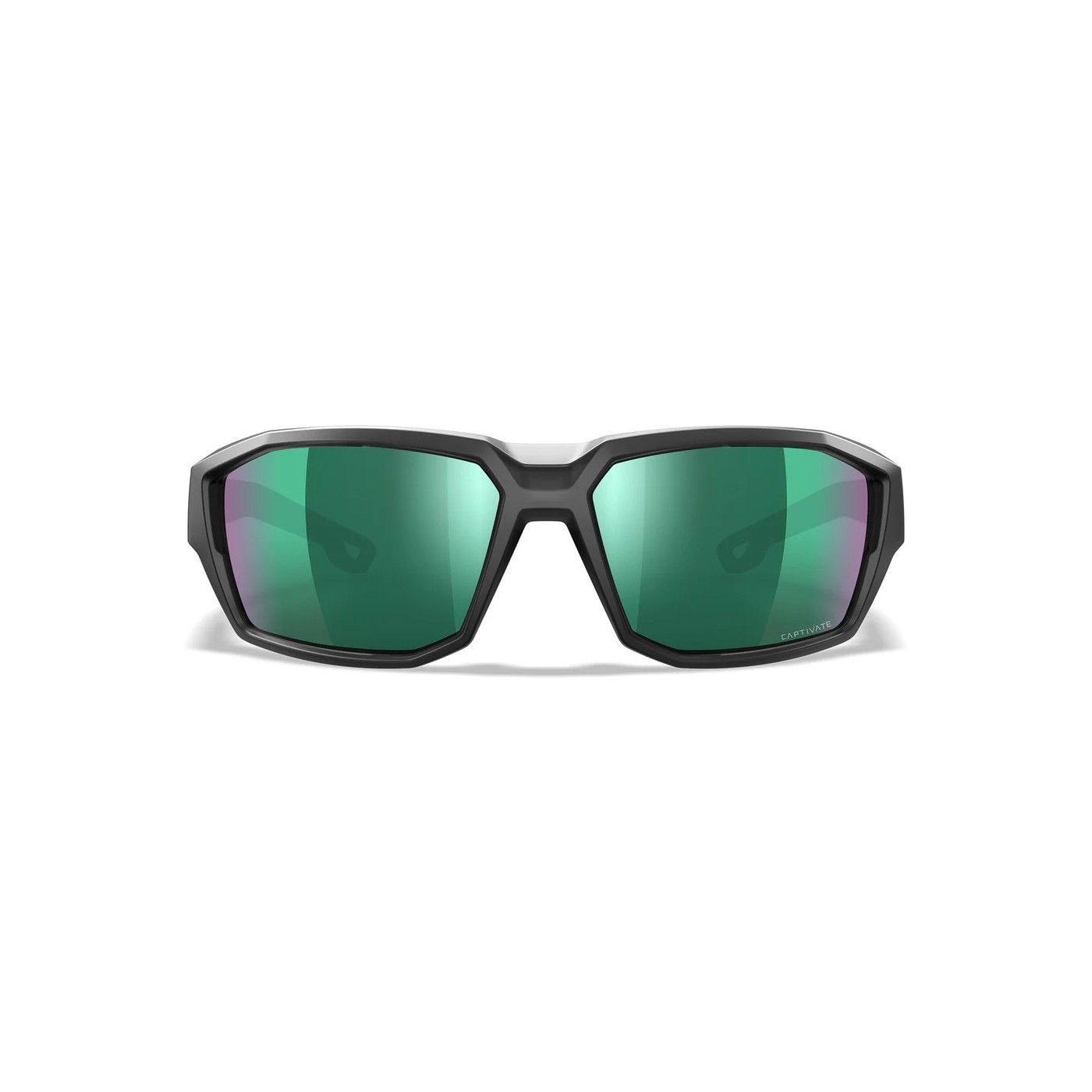 Okulary Wiley X Alpine Captivate Polarized Green Mirror/Matte Translucent Black Frame