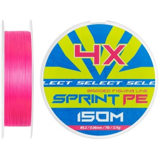 Plecionka Select Sprint PE 4X 150m, Pink