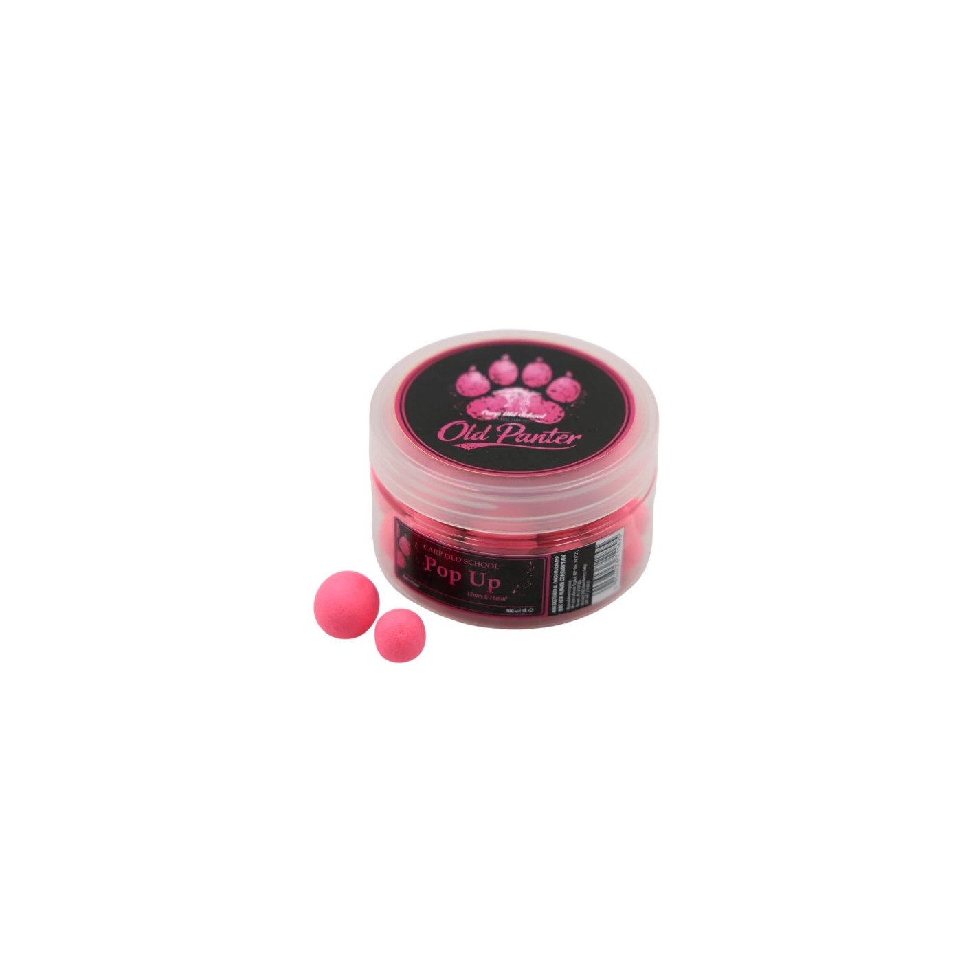Kulki Carp Old School Pop Up 12/16mm - Old Pink Panter (100ml)