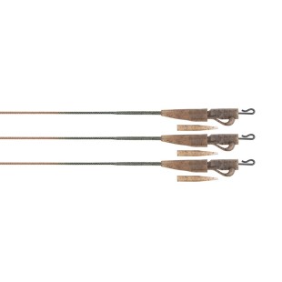 Zestaw z bezpiecznym klipsem Fox Edges Leadcore Lead Clip Leaders 75cm Camo (3szt.)
