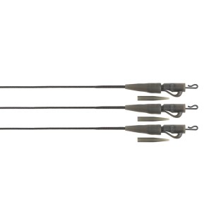 Zestaw z bezpiecznym klipsem Fox Edges Leadcore Lead Clip Leaders 75cm Naturals (3szt.)