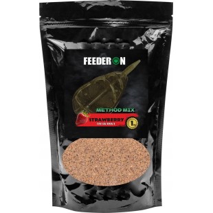 Zanęta FeederOn Methodmix Strawberry (1kg)