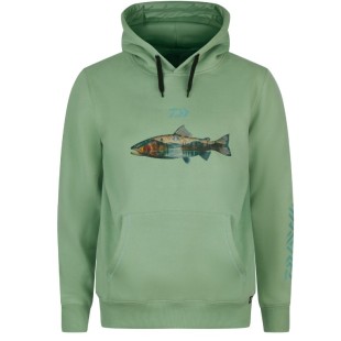 Bluza Daiwa Hoodie Trout Pistaccio