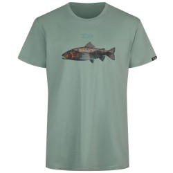 Koszulka Daiwa T-Shirt Trout Pistaccio