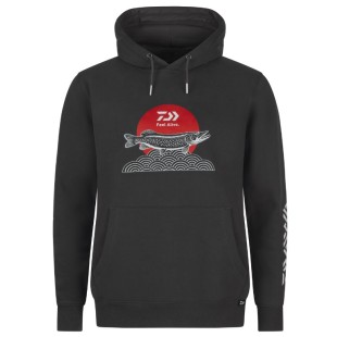 Bluza Daiwa Hoodie Japan Pike Charcoal