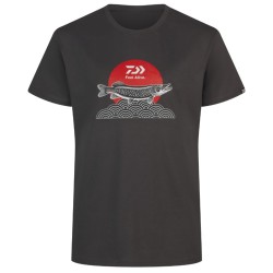 Koszulka Daiwa T-Shirt Japan Pike Charcoal