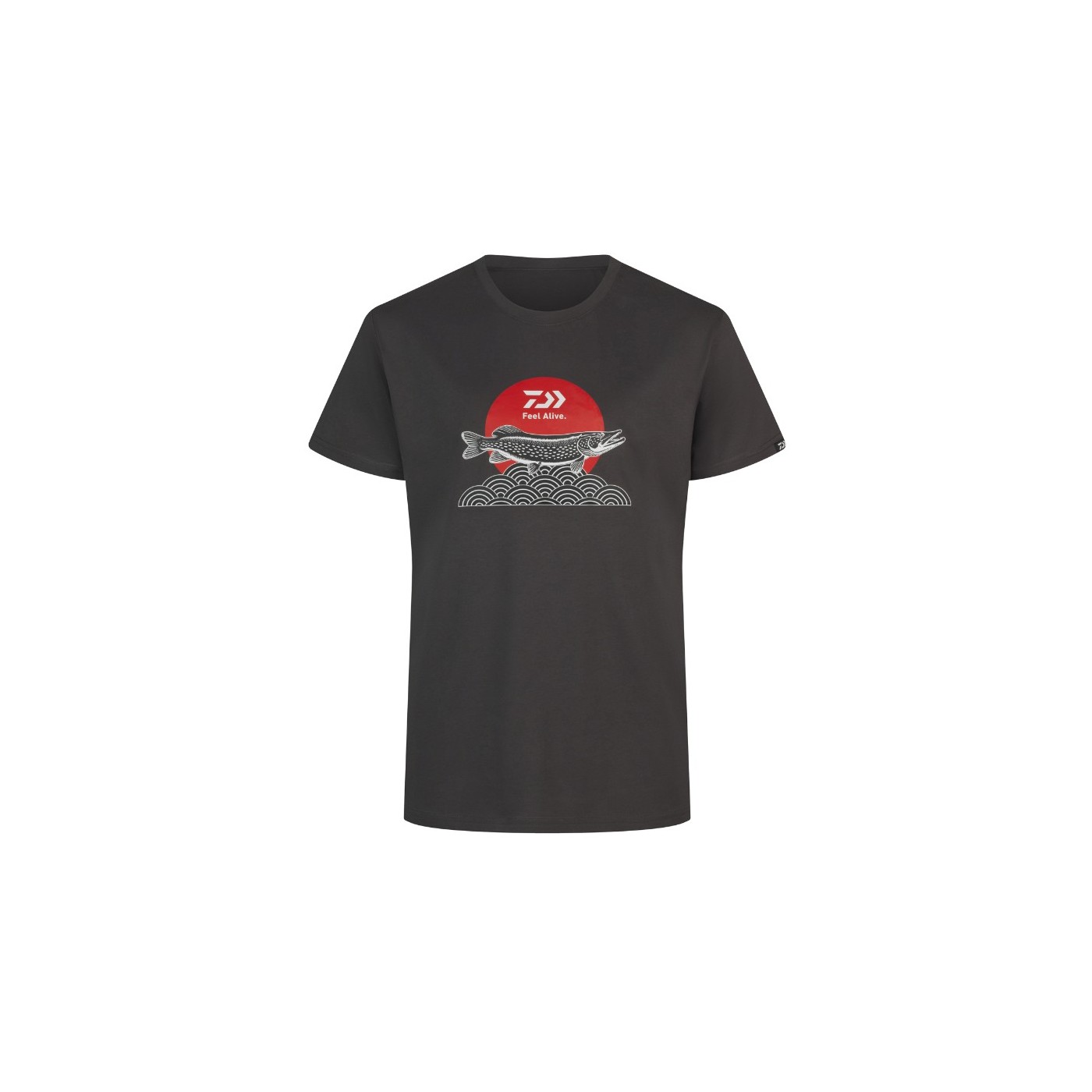 Koszulka Daiwa T-Shirt Japan Pike Charcoal