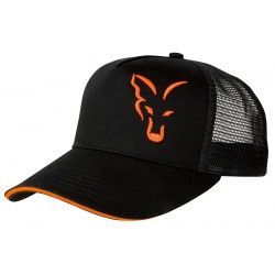 Czapka z daszkiem Fox Black/Orange Trucker Cap