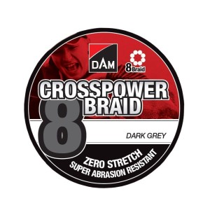 Plecionka DAM Crosspower 8-Braid 0,22mm/110m - Dark Grey