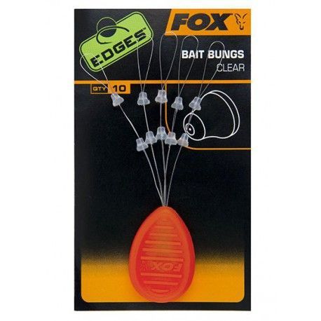 Stopery Fox Edges Bait Bungs Clear (10szt.)