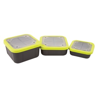 Pudełko na przynętę Matrix Grey/Lime Bait Boxes - Perforated Lids 3,3pt