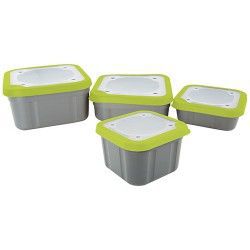 Pudełko na przynętę Matrix Grey/Lime Bait Boxes - Solid Lids 2pt/1ltr Compact