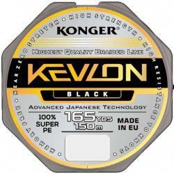 Plecionka Konger Kevlon X4 0,06mm/150m - Black