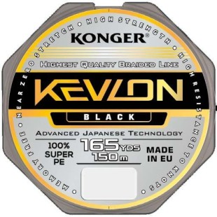 Plecionka Konger Kevlon X4 0,06mm/150m - Black Plecionka Konger Kevlon X4 0,06mm/150m - Black