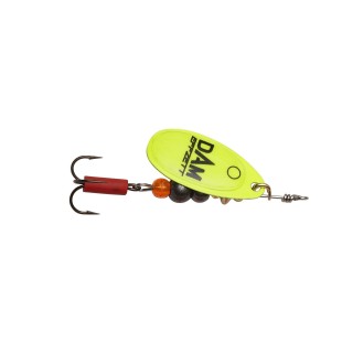 Błystka DAM Effzett Fluo Spinner rozm.1/3g, Yellow