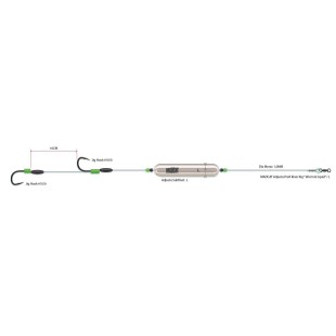 Zestaw sumowy DAM Madcat Adjusta Profi River Rig "Worm&Squid" S
