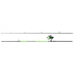 Wędka + kołowrotek Saenger Newcomer Spin 2,40m/20-60g - Zielony