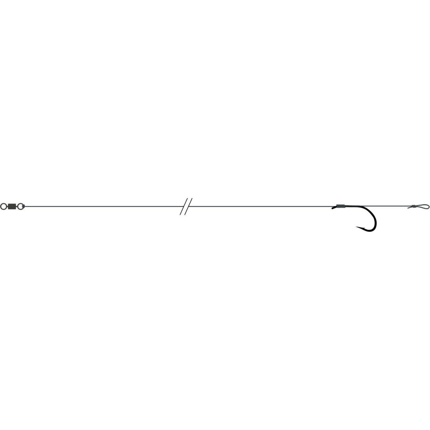 Przypon Kamatsu Carp Leader Kiji Nr.4 25cm/25Lbs (2szt)