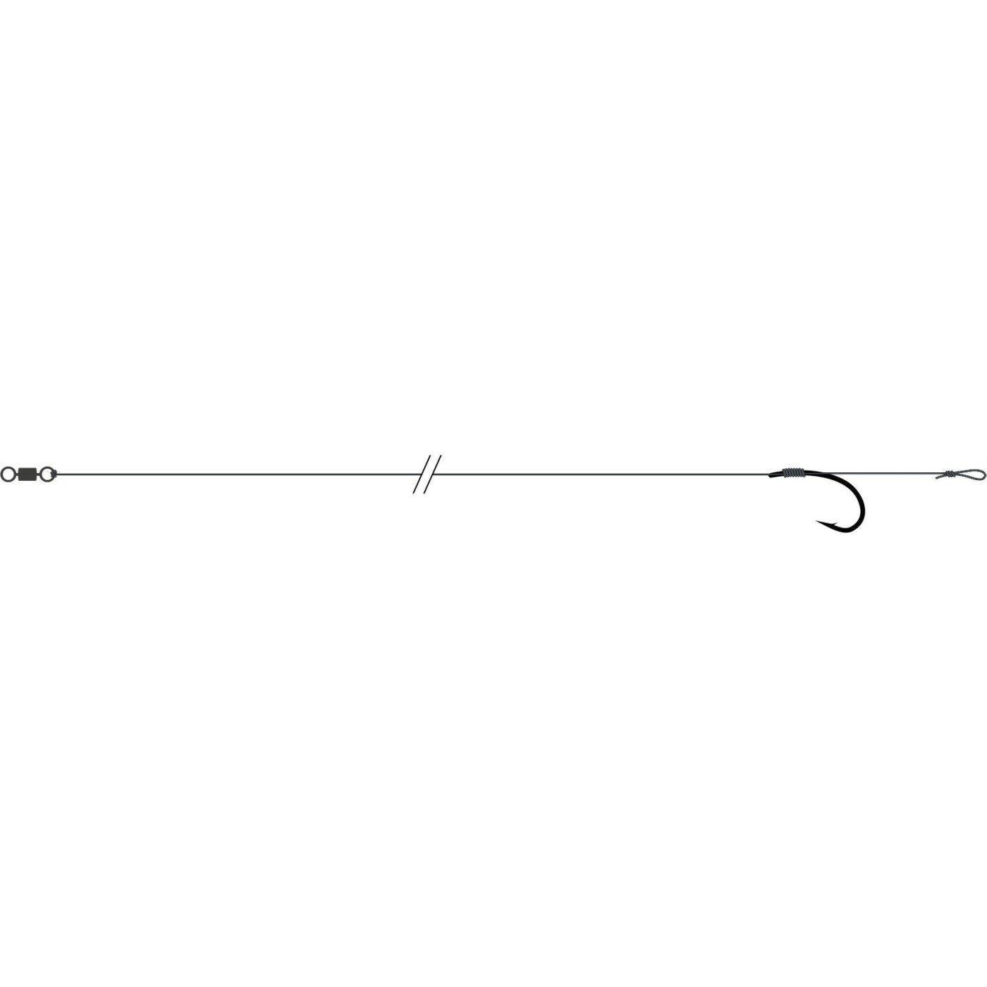 Przypon Kamatsu Carp Leader Yamato Nr.8 25cm/25Lbs (2szt)