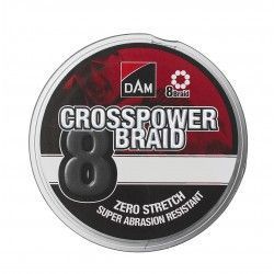 Plecionka DAM Crosspower 8-Braid 0,10mm/300m - Dark Grey