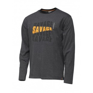 Koszulka z długim rękawem Savage Gear Simply Savage Logo, rozm.XL