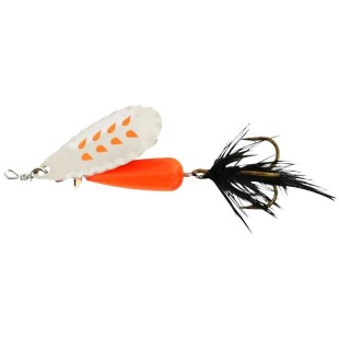 Błystka Abu Garcia Droppen Fluo OR Black Feather 12g, Silver