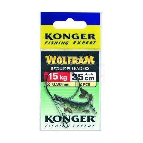 Przypon Konger Wolfrom Strong 35cm/15kg (2szt.)