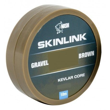 Materiał przyponowy Nash Skinlink Semi-Stiff 25lb/10m, Gravel