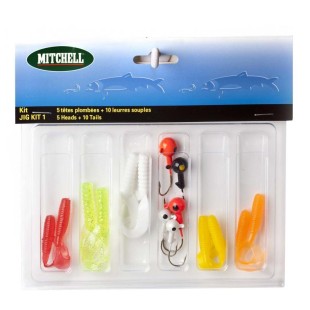 Zestaw przynęt i główek jigowych Mitchell Lure Kit-Jig
