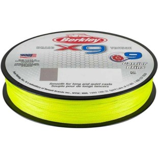 Plecionka Berkley X9 Braid 0,12mm/150m, Fluro Green